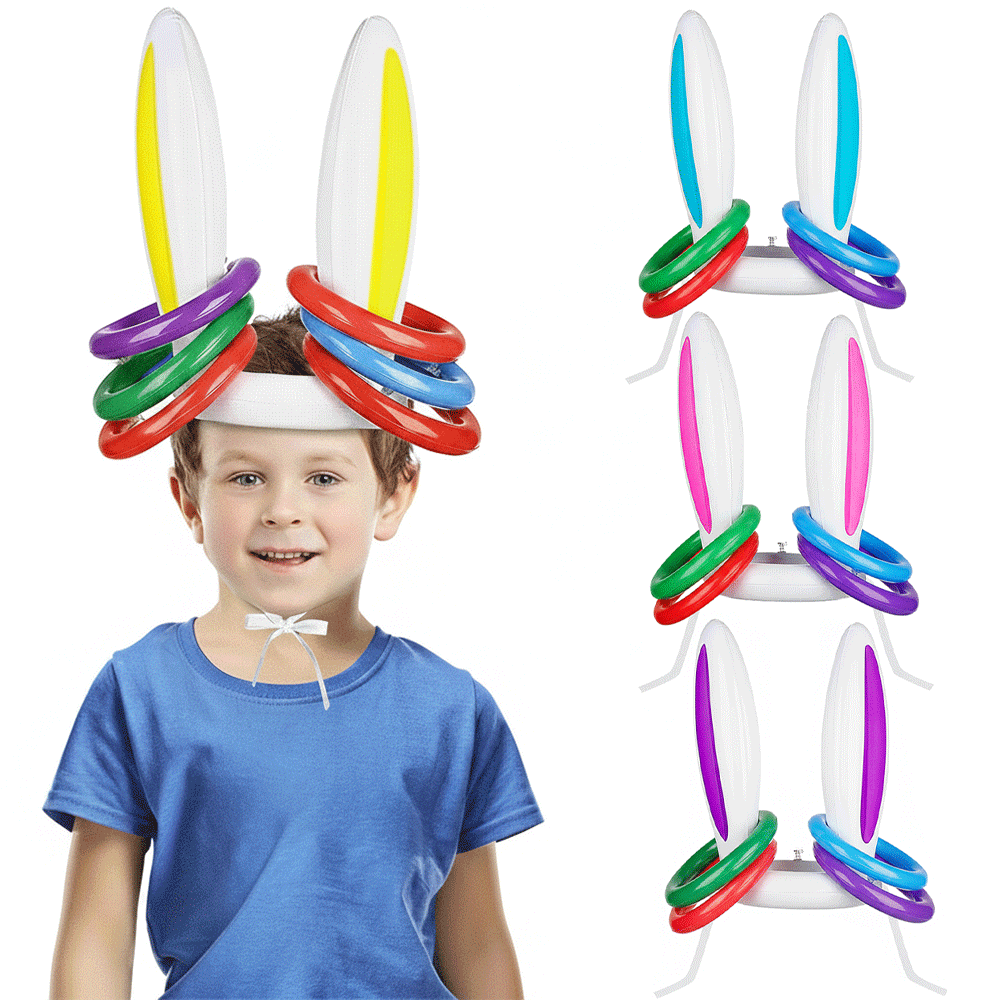 Kids Outdoor Easter Gifts - Set Permainan Lempar Cincin Telinga Kelinci