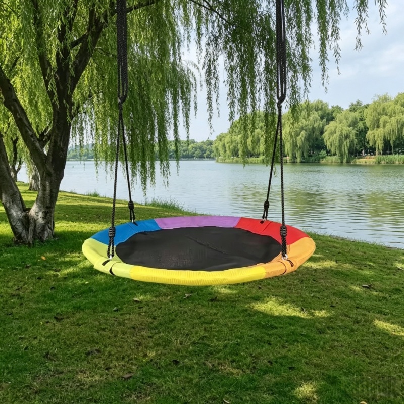 Kids Outdoor Swing - Ayunan Tali Gantung Kanvas Oxford Bundar