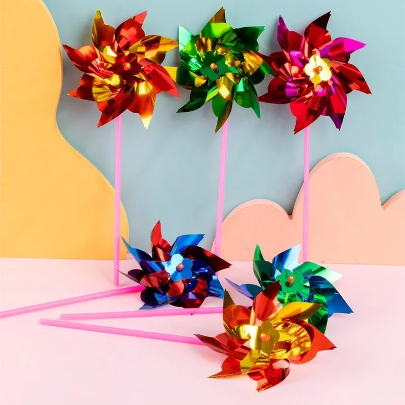 Outdoor Kids In An Indoor World - 50 buah kincir angin payet Pinwheel