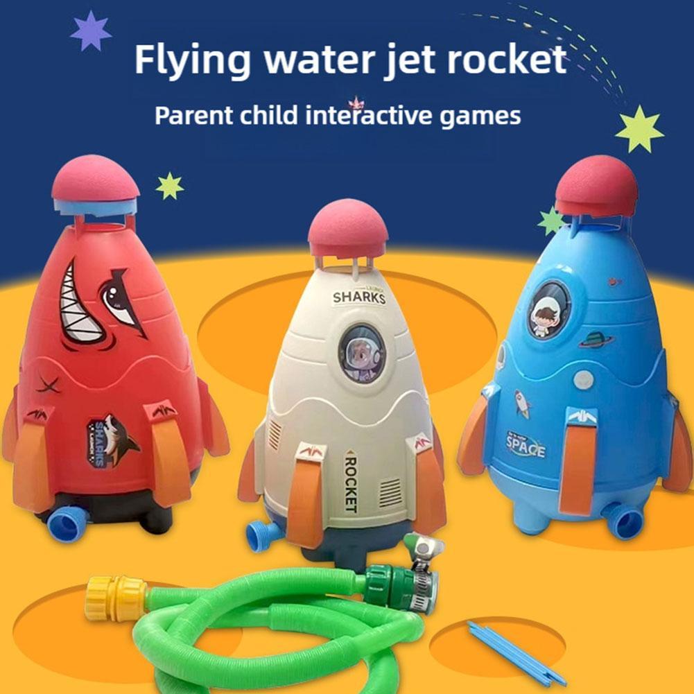 Kids Outdoor Water Toys - Mainan Peluncur Roket Penyiram Air Roket