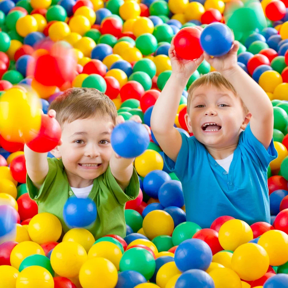 Outdoor Kids In An Indoor World - Bola plastik warna-warni ramah lingkungan, bola