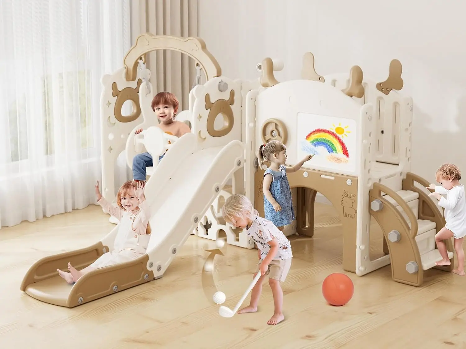 Kids Outdoor Swing - Set Perosotan dan Ayunan Anak 13-in-1,