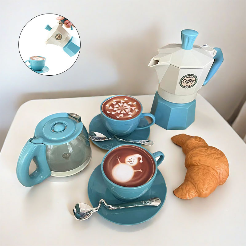 Outdoor Kids In An Indoor World - 4/11PCS Set Mainan Simulasi Kopi Retend