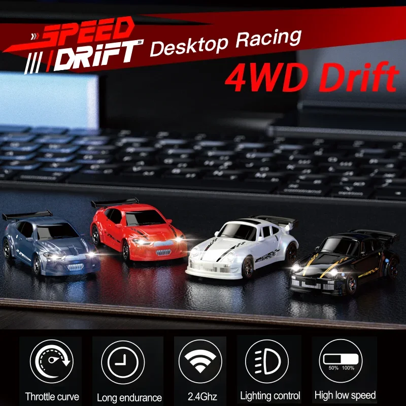 Kids Indoor Outdoor Cart - Mobil RC Drift 4WD Skala 1:64,