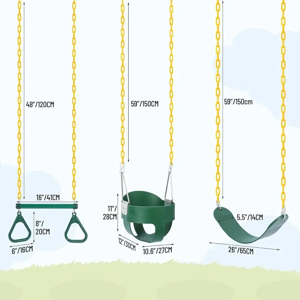 Set Ayunan Kombinasi Luar Ruan - Kids Outdoor Swing ulasan dan harga