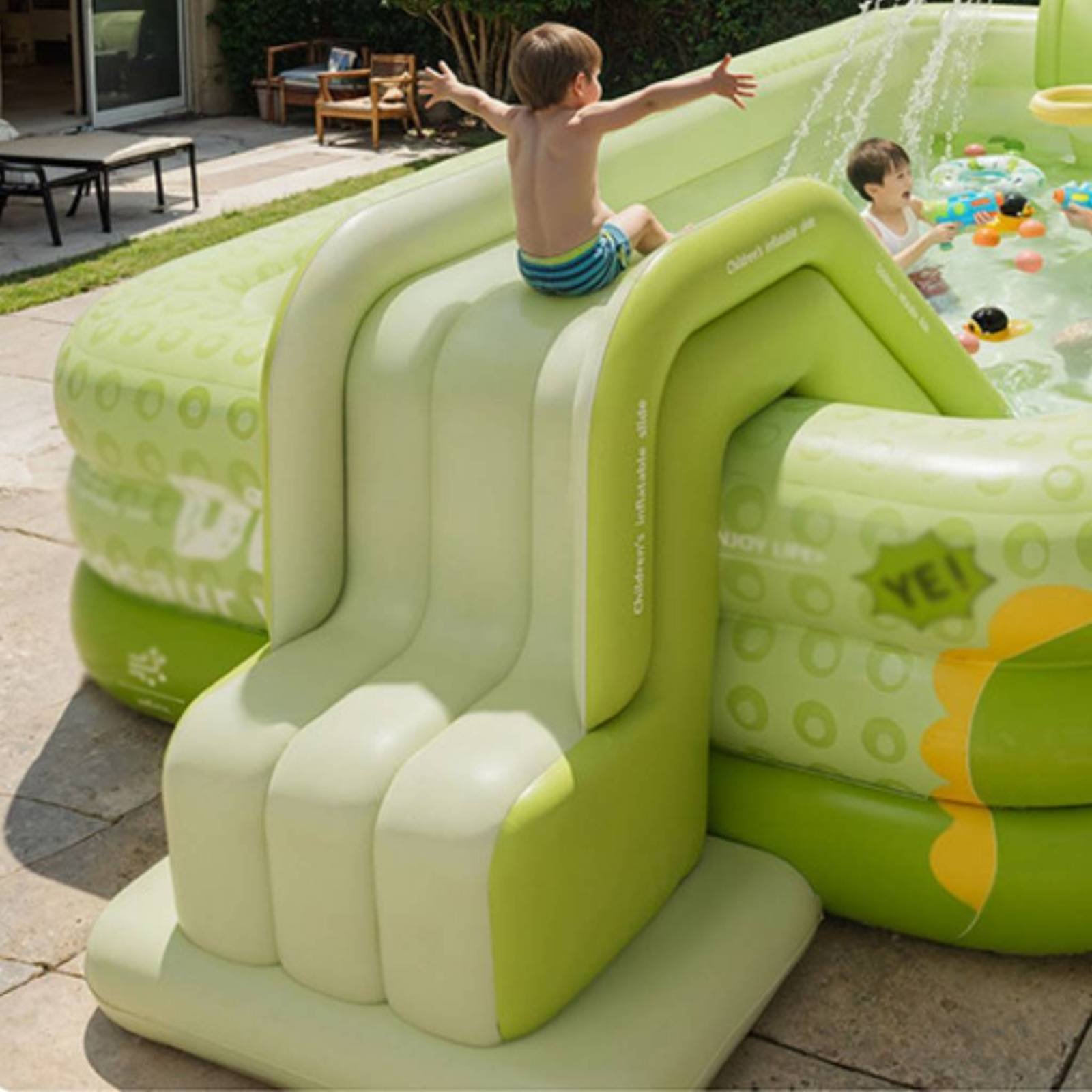 Perosotan Kolam Tiup Lipat, Ta - Kids Outdoor Water Toys ulasan dan harga