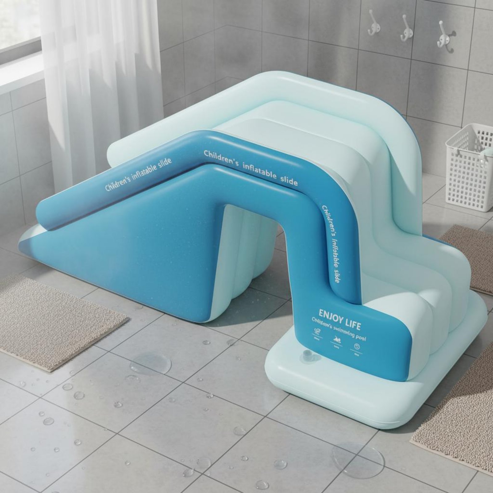 Perosotan Kolam Tiup Lipat, Ta - Kids Outdoor Water Toys ulasan dan harga