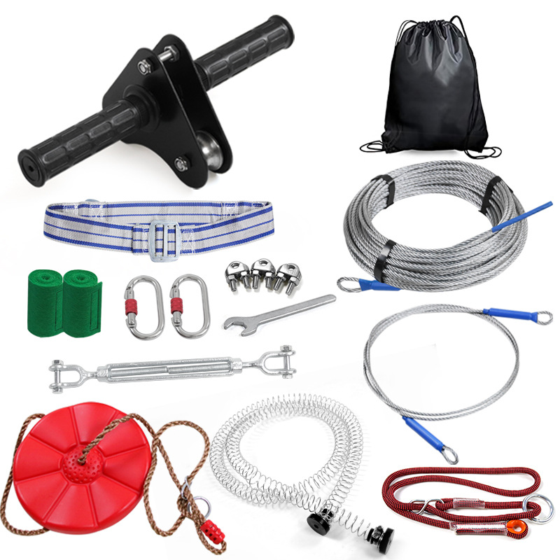 Perlengkapan Zip Line DIY untu - Kids Outdoor Zipline ulasan dan harga