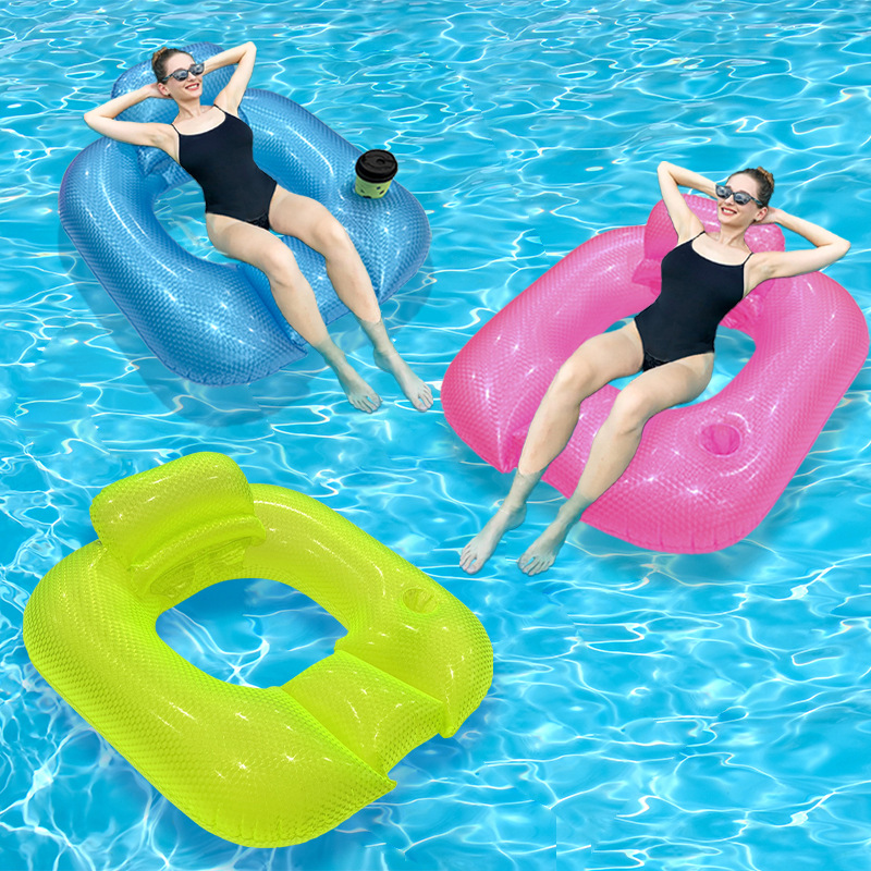 Kursi Santai Tiup PVC Mutiara  - Kids Outdoor Lounge Chair ulasan dan harga