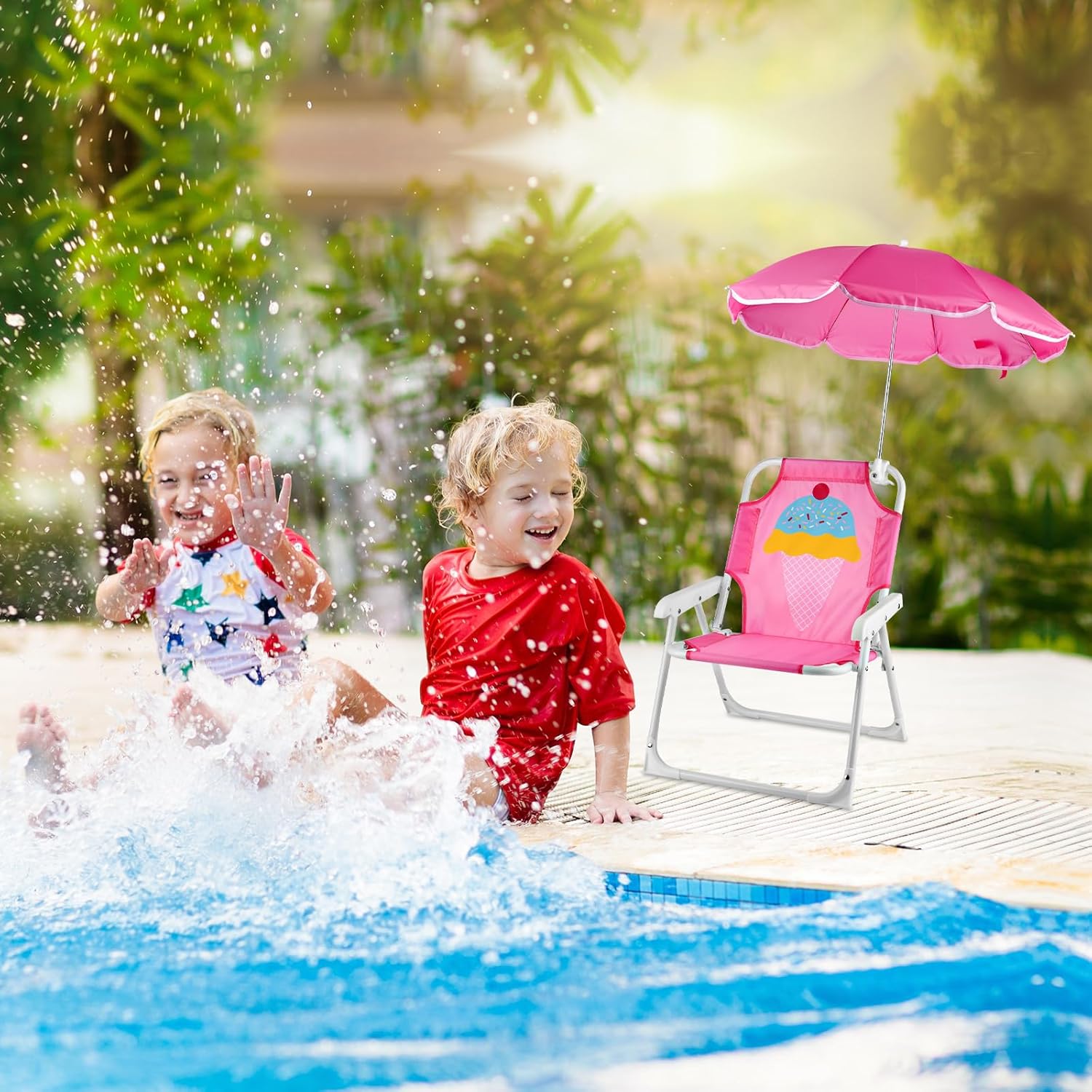 1 Set Kursi Pantai Lipat denga - Kids Outdoor Lounge Chair ulasan dan harga