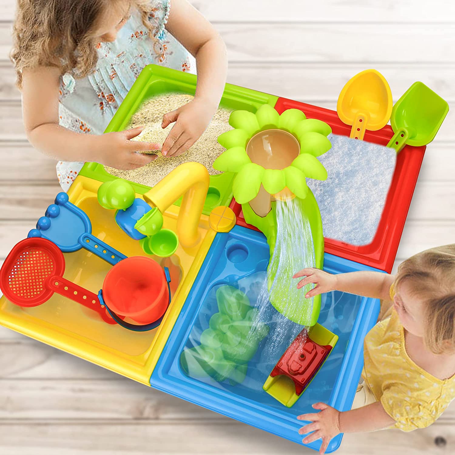 Meja pantai bermain pasir main - Kids Outdoor Water Toys ulasan dan harga
