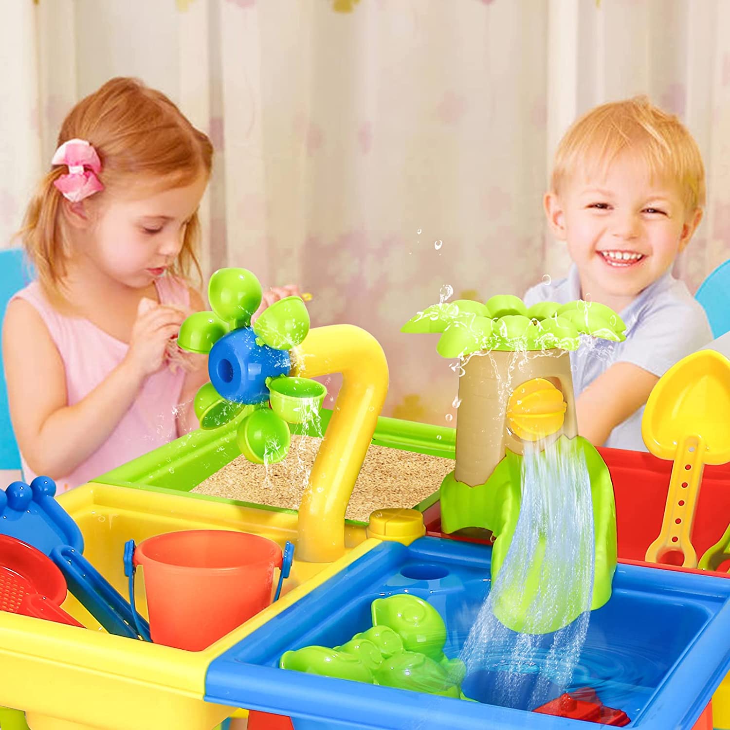 Meja pantai bermain pasir main - Kids Outdoor Water Toys ulasan dan harga