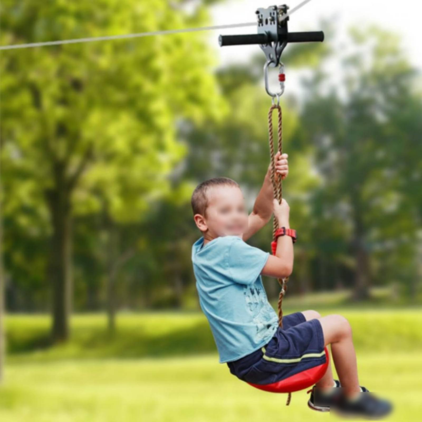Set Pulley Zipline Anak-Anak D - Kids Outdoor Zipline ulasan dan harga