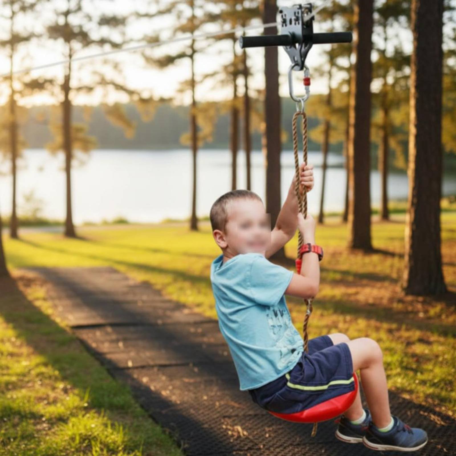 Set Pulley Zipline Anak-Anak D - Kids Outdoor Zipline ulasan dan harga