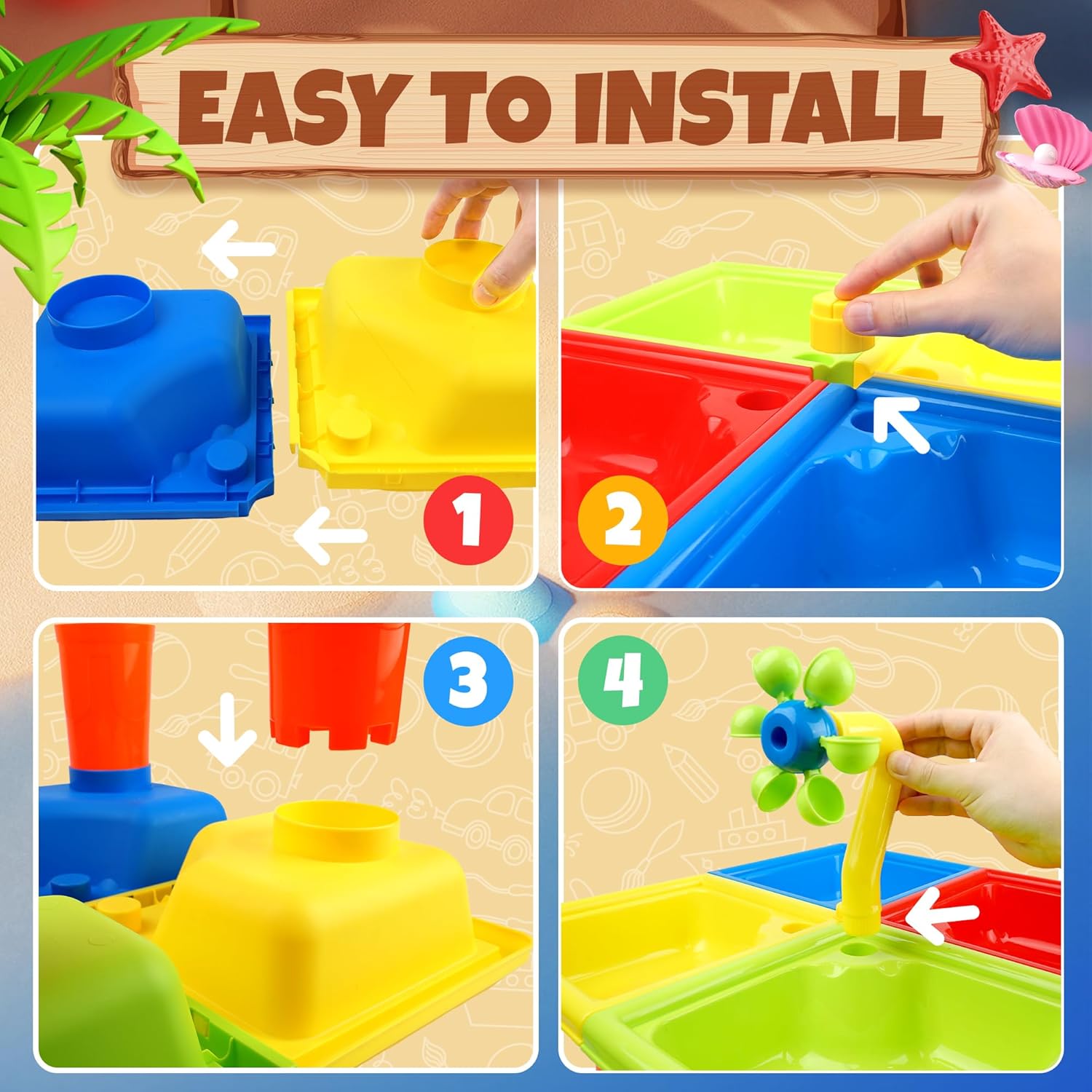 25 Buah Meja Air Musim Panas u - Kids Outdoor Water Toys ulasan dan harga