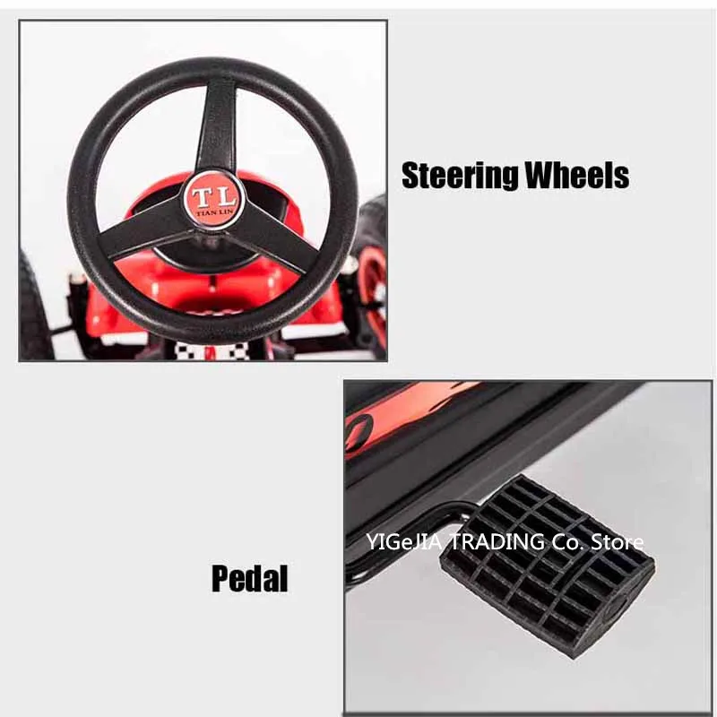 Go Kart Pedal Anak dengan Roda - Go Kart Pedal Kids ulasan dan harga