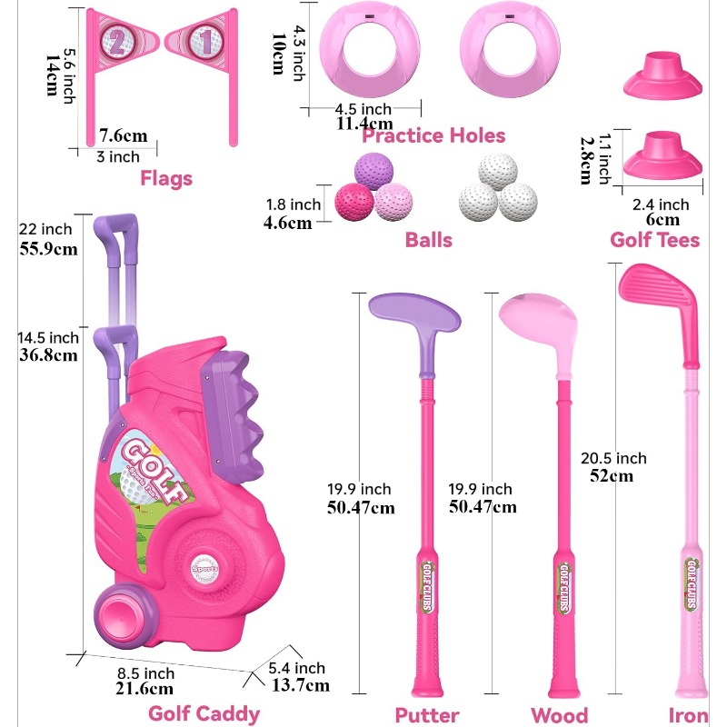 Set klub Golf anak balita, tro - Kids Indoor Outdoor Cart ulasan dan harga