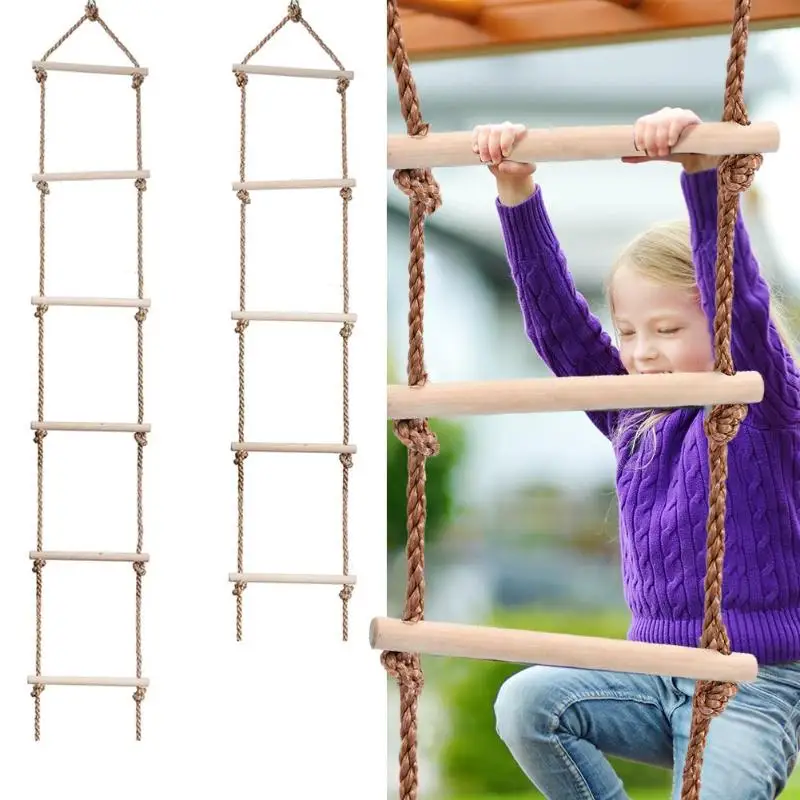 Tangga kayu untuk anak-anak, A - Kids Outdoor Swing ulasan dan harga