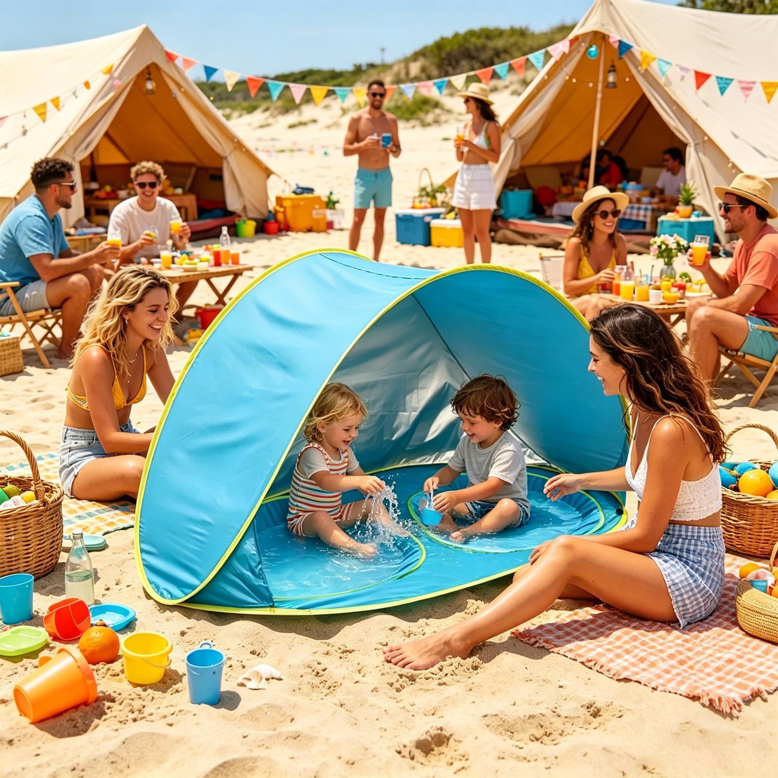 Tenda Pantai Anak Perlindungan - Outdoor Kids In An Indoor World ulasan dan harga
