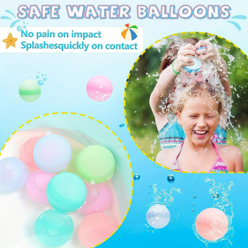 12/20/24/40 Buah Balon Air Dap - Kids Outdoor Water Toys ulasan dan harga