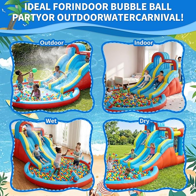 Taman Air Tiup 8-in-1 Semua Mu - Kids Outdoor Water ulasan dan harga