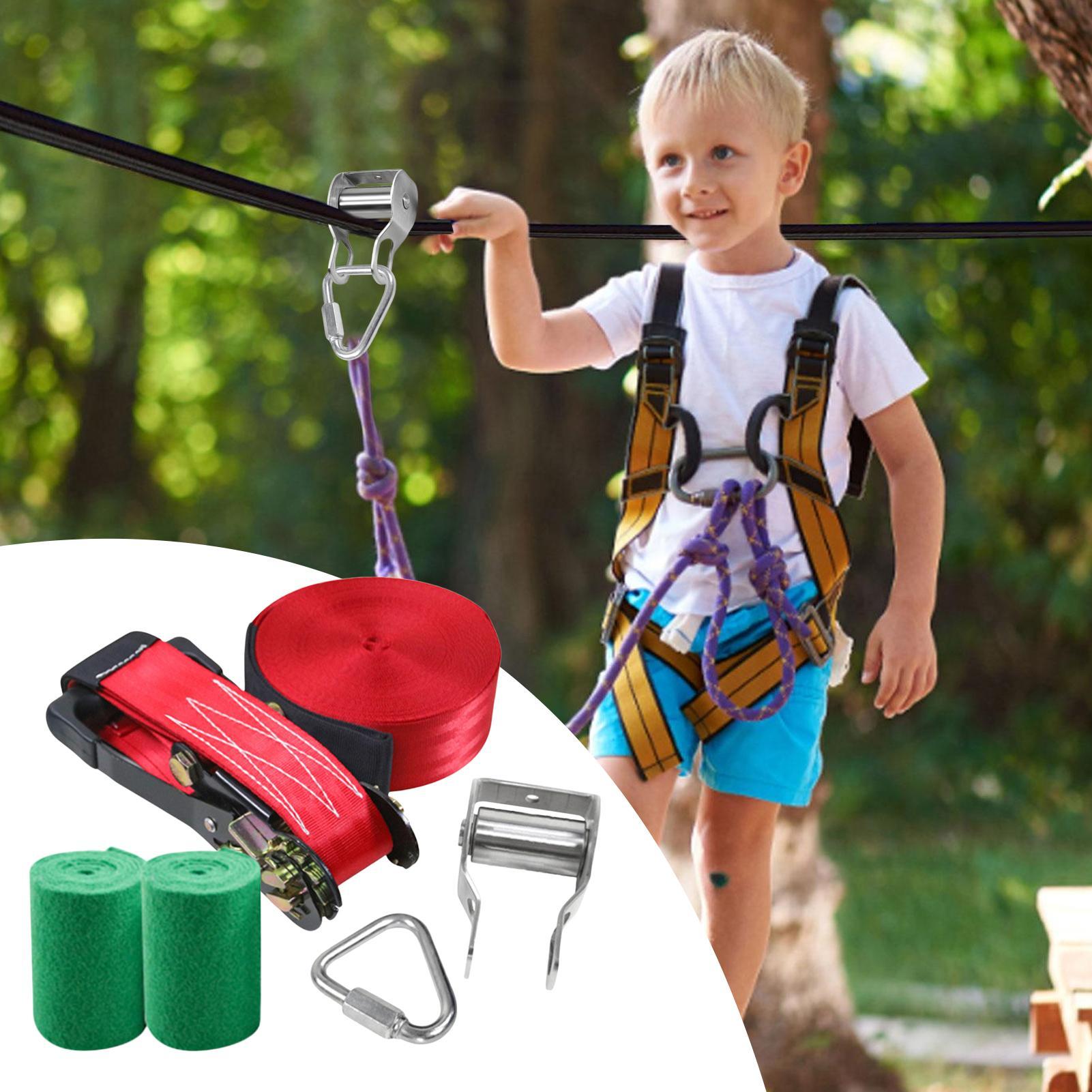 Permainan Zip Line untuk Anak- - Kids Outdoor Zipline ulasan dan harga