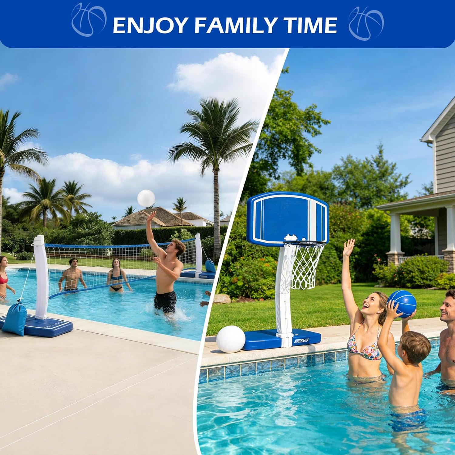 Ring Basket dan Jaring Bola Vo - Kids Outdoor Water ulasan dan harga