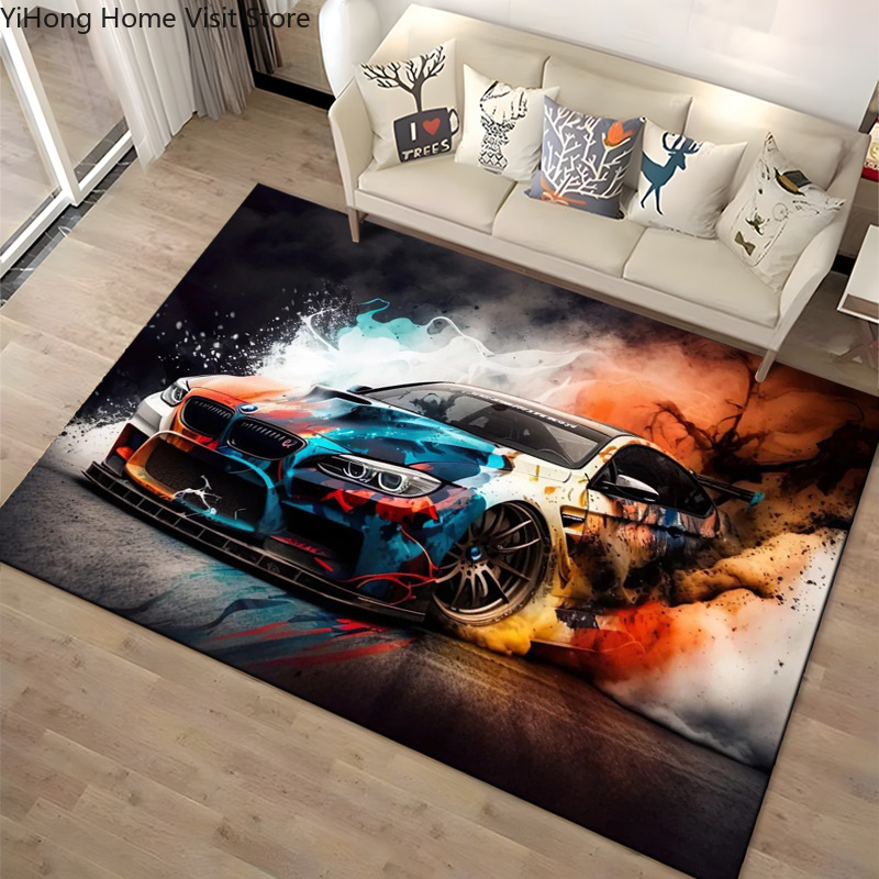 Karpet Area Racing Car Art RS7 - Kids Outdoor Lounge Chair ulasan dan harga