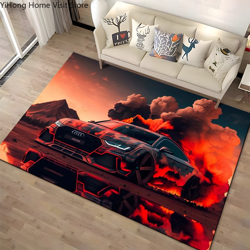 Karpet Area Racing Car Art RS7 - Kids Outdoor Lounge Chair ulasan dan harga