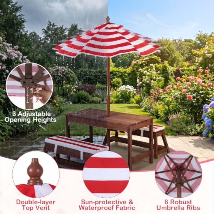 Meja piknik anak-anak untuk pe - Kids Outdoor Water ulasan dan harga