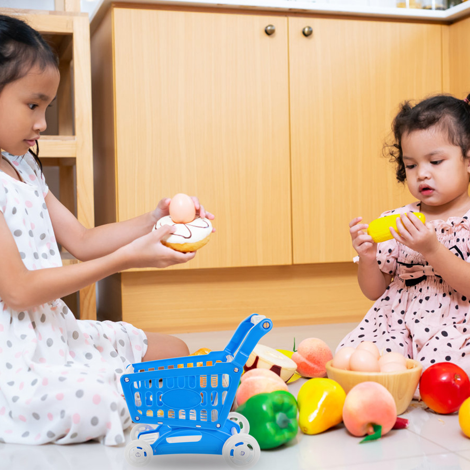 Keranjang Belanja Mini Biru un - Kids Indoor Outdoor Cart ulasan dan harga
