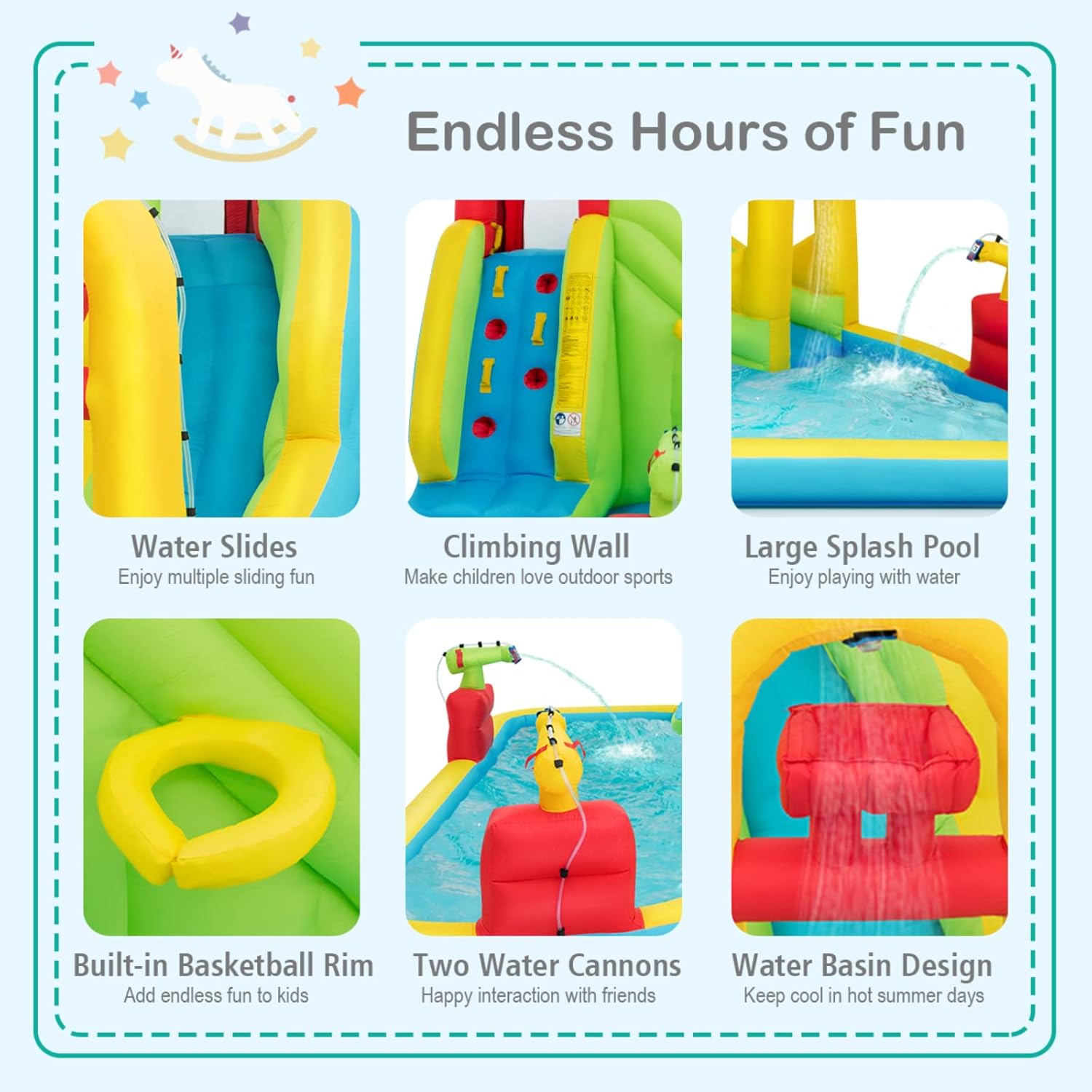 Taman Bermain Air Tiup Mega un - Kids Outdoor Water ulasan dan harga