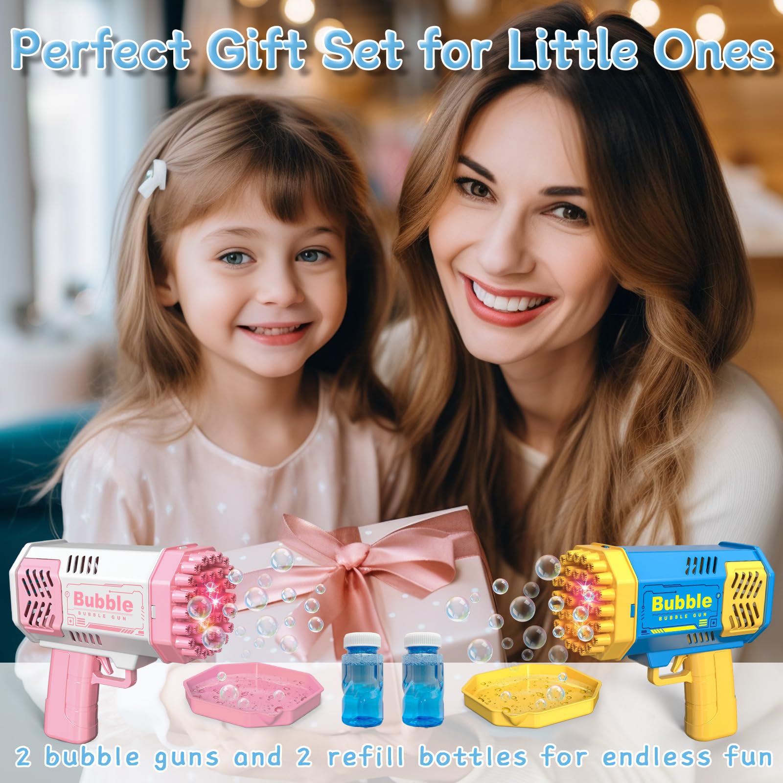 Pistol Gelembung 40 Lubang unt - Kids Outdoor Easter Gifts ulasan dan harga
