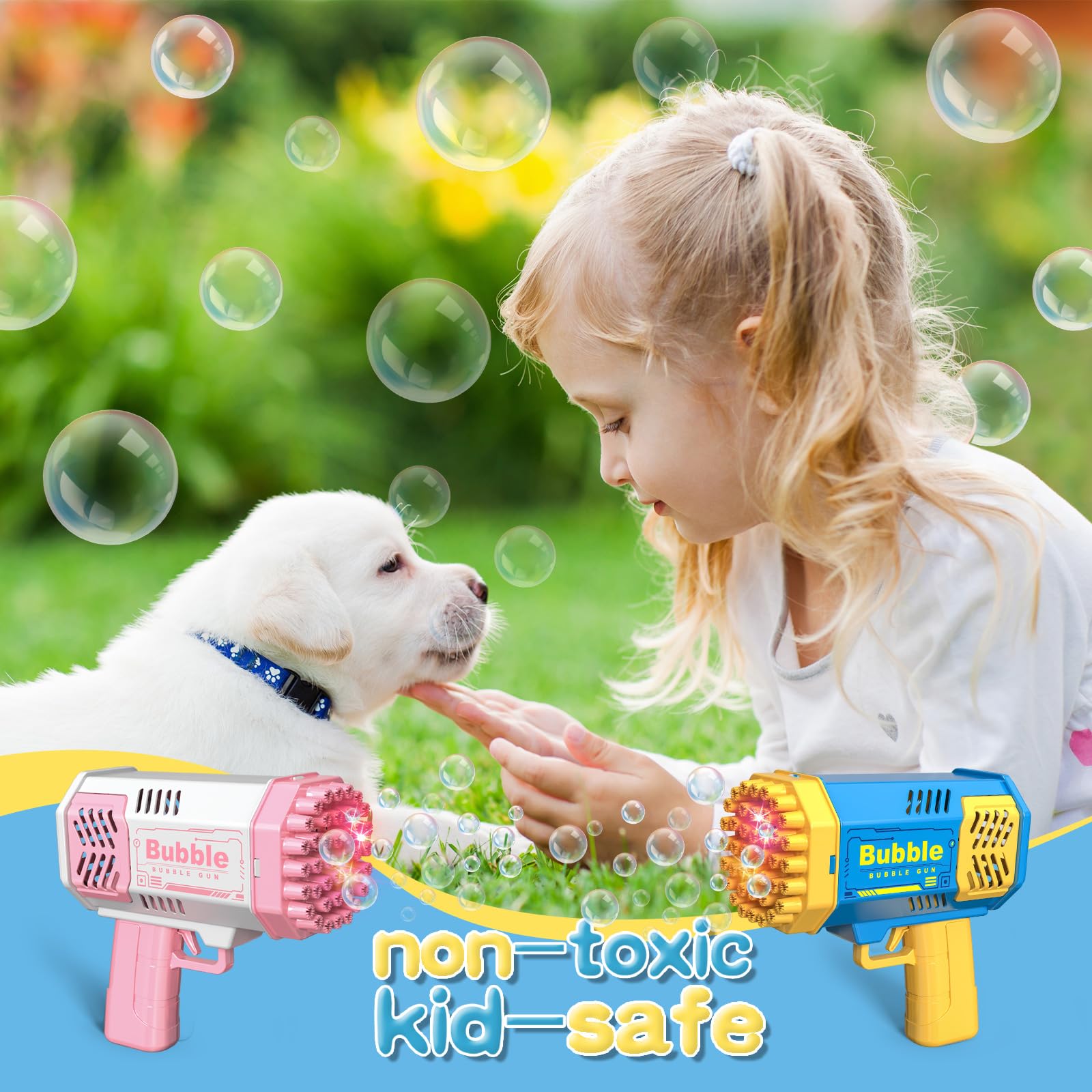 Pistol Gelembung 40 Lubang unt - Kids Outdoor Easter Gifts ulasan dan harga
