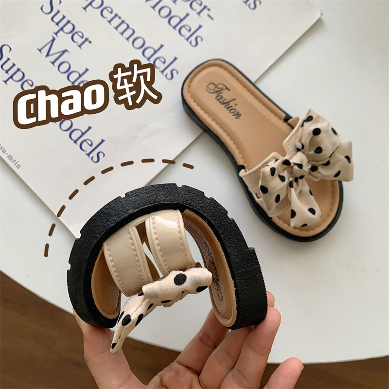 Sandal Anak Motif Pita, Sol Le - Kids Indoor Outdoor Slippers ulasan dan harga