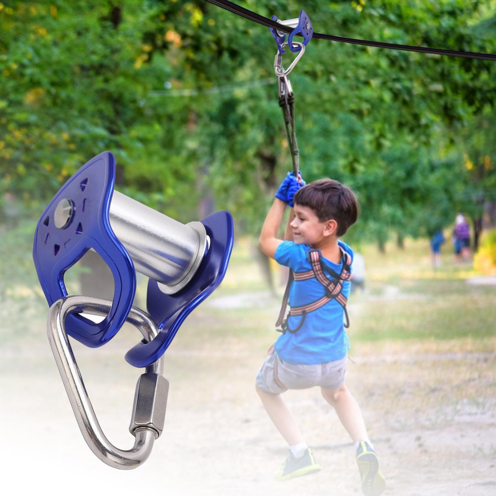 Peralatan Zip Line Pulley Luar - Kids Outdoor Zipline ulasan dan harga
