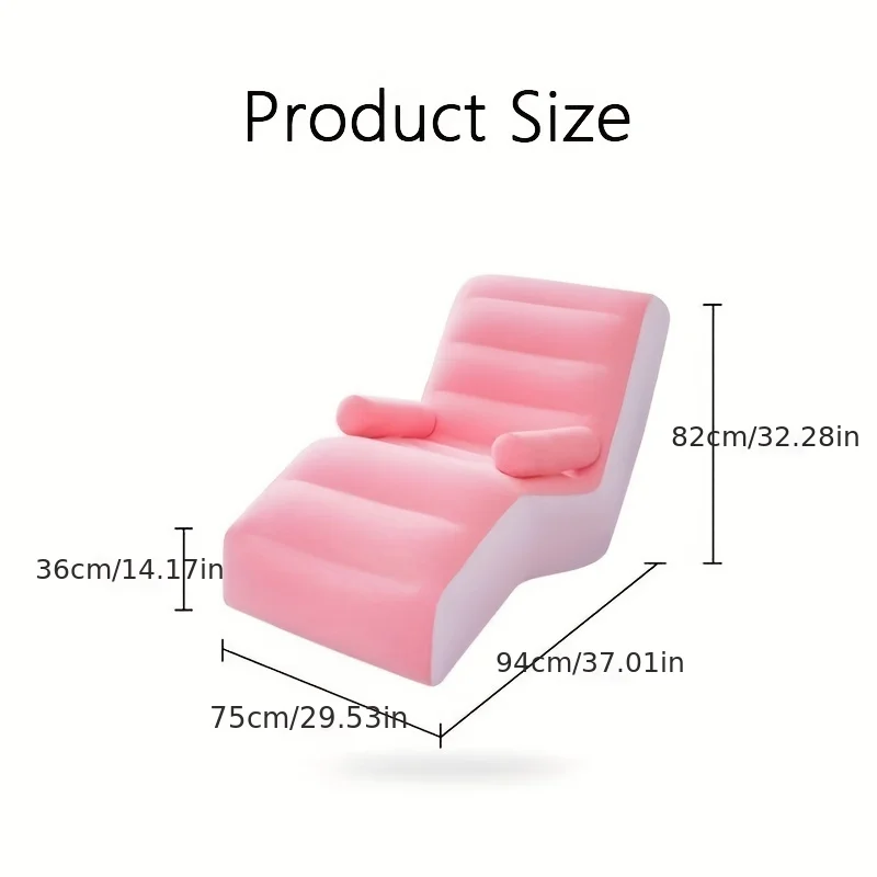 Sofa malas tiup Flocking PVC,  - Kids Outdoor Lounge Chair ulasan dan harga