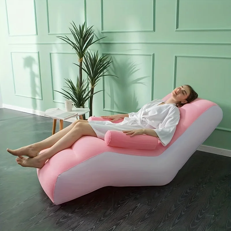 Sofa malas tiup Flocking PVC,  - Kids Outdoor Lounge Chair ulasan dan harga